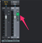 The solo buttons change their appearance when set to solo safe..jpg